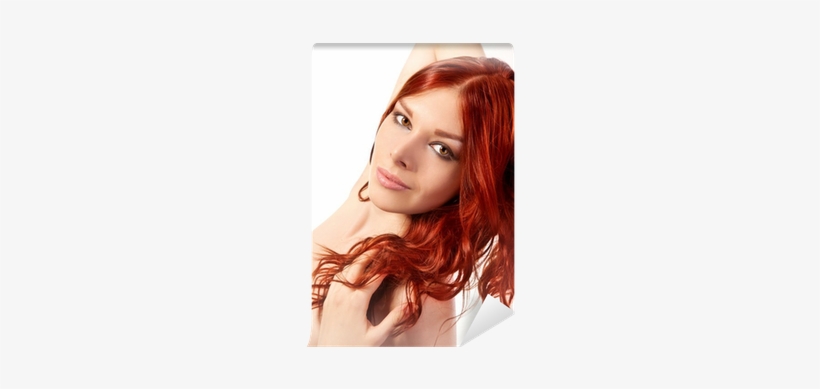 Portrait Of Young Woman With Red Hair Wall Mural • - Girl, transparent png download