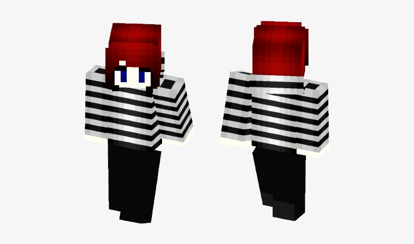 Red Hair Girl - Minecraft Skin John Wick, transparent png download. 