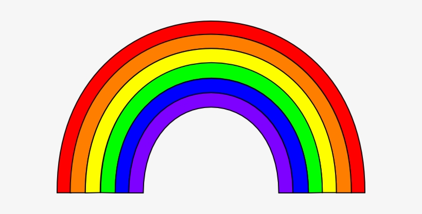 Free To Use Public Domain Rainbow Clip Art - Rainbow Png Transparent Background, transparent png download