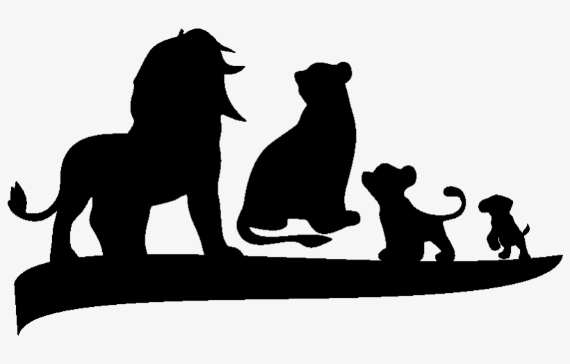 Silhouette Famille Lion, transparent png download