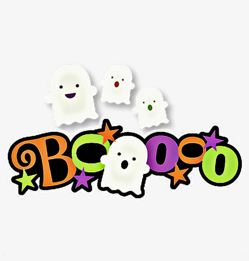 Boo Ghost Halloween Love Cute Ghost Sweet Ftehalloween - Clip Art, transparent png download