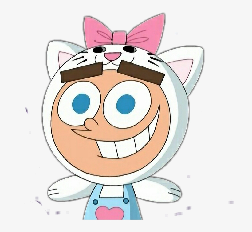 Timmyturner Padrinhosmágicos Thefairlyoddparents Tumbl - Fairly Odd Parents Timmy Kitty, transparent png download