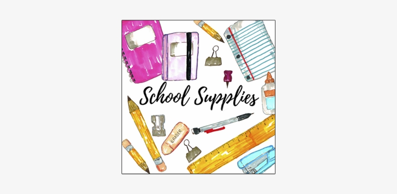 Schoolsupplies - School Supplies Clip Art, transparent png download
