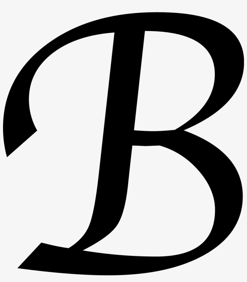 Letter Monogram Initials Clipart Clipart Kid - Letter B, transparent png download