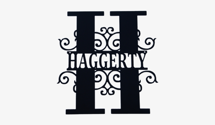 Png Royalty Free Download Custom Scroll Letter Name - Monogram Letter With Name, transparent png download