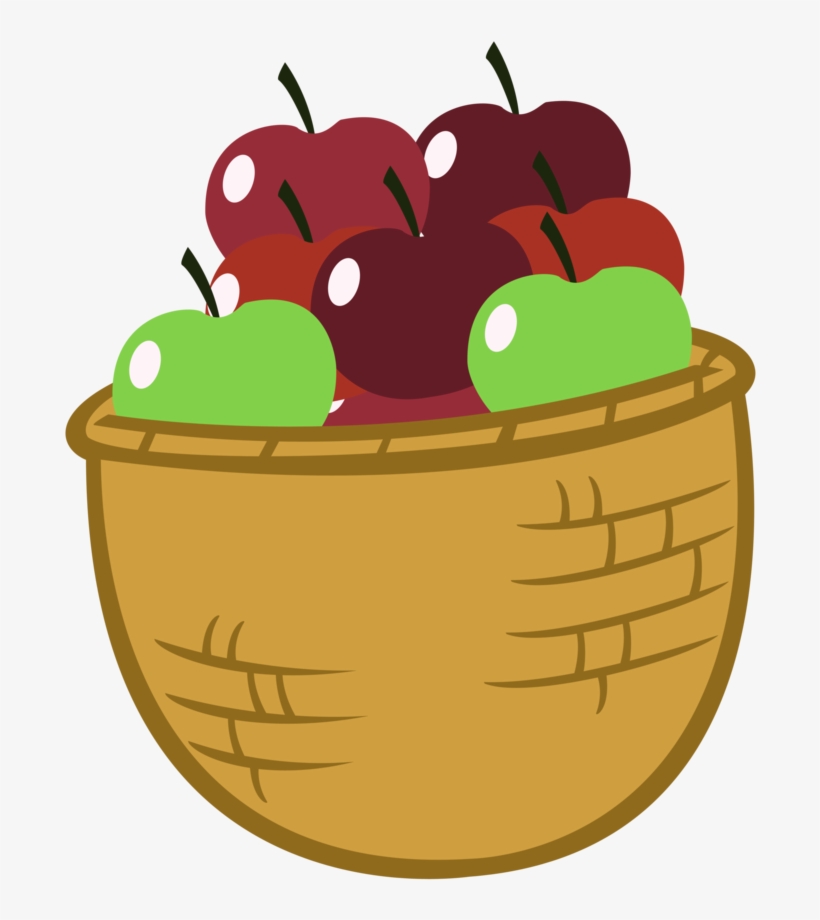 Apple By Sofunnyguy On - Basket Of Apples Clip Art, transparent png download