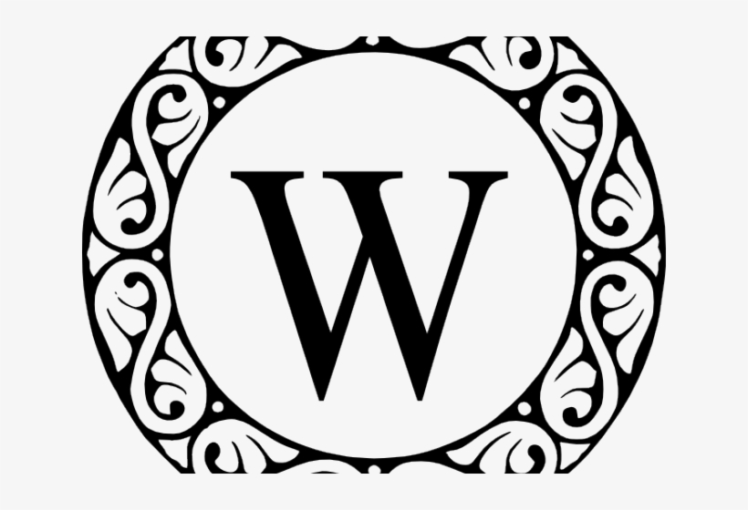 Letter Clipart Monogram Border Circle Design Png Png Image