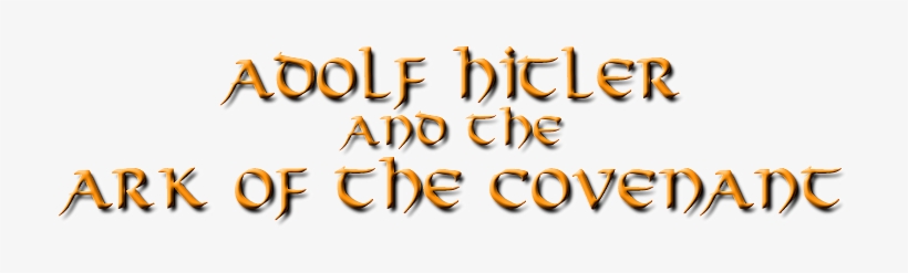 The Ark Of The Covenant - Calligraphy, transparent png download