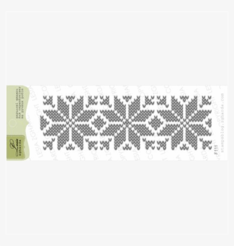 {f111} Stamp "knitted Tracery" - Motif, transparent png download