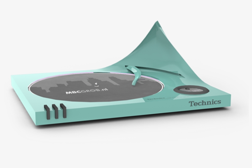 Technics Dj Turntable Design In A Postmodern Style - Design, transparent png download