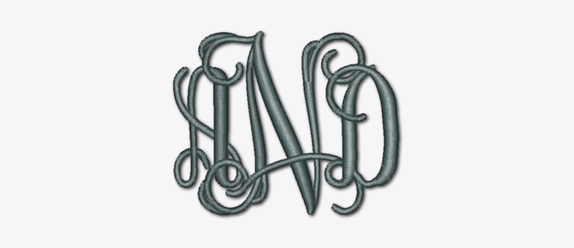 Monogram Fonts - Monogrammed Onesie, transparent png download