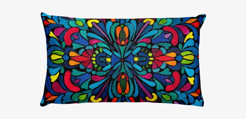 Amazing Stain Glass Effect - Green Red Orange Pattern Backpack By Zsofi, transparent png download