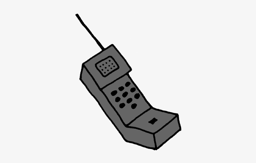 Brick Phone Png Clipart Transparent Library - Flip Phone Clip Art, transparent png download