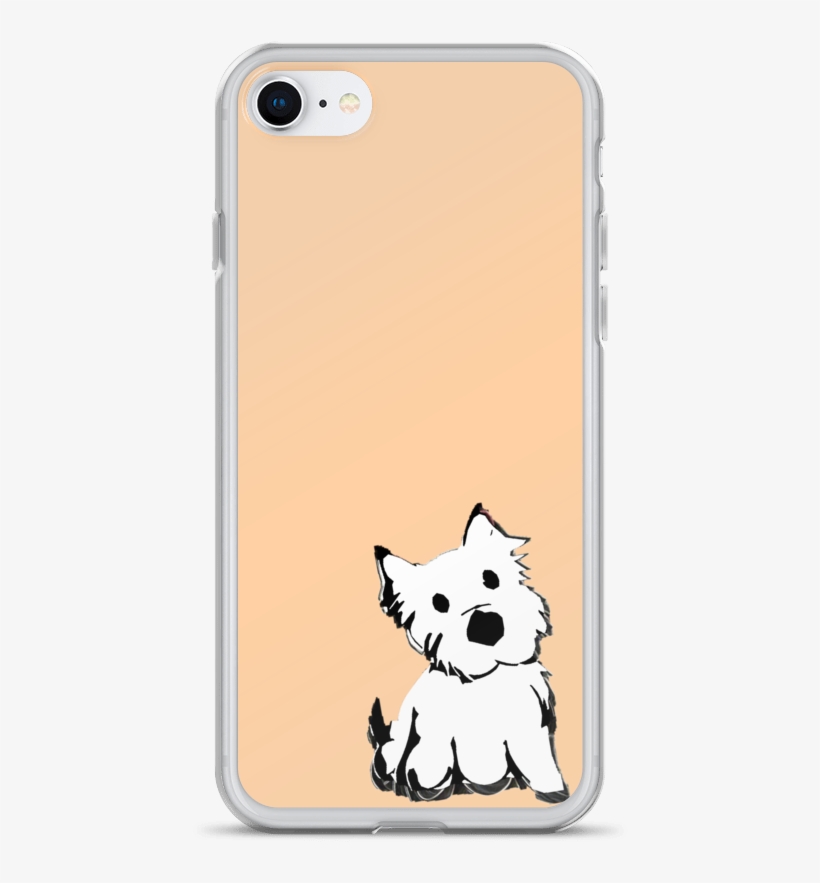 Cute Westie Cartoon Phone Case - Mobile Phone, transparent png download