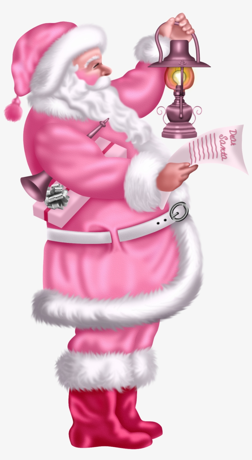 Santa-05 - Pink Santa Clip Art, transparent png download