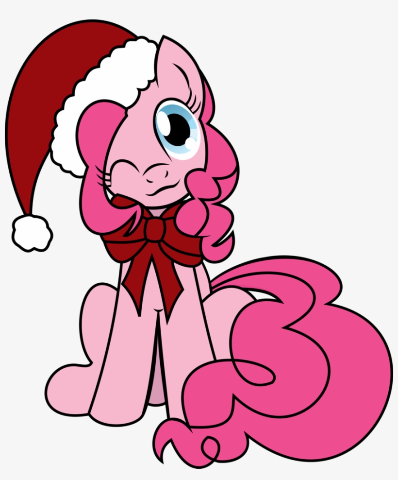 Doesitworksjay, Hat, Pinkie Pie, Safe, Santa Hat - Pinkie Pie Christmas, transparent png download