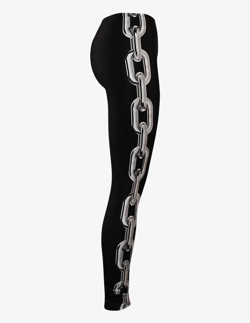 Image Of Locked Up Black Leggings - Leggings, transparent png download