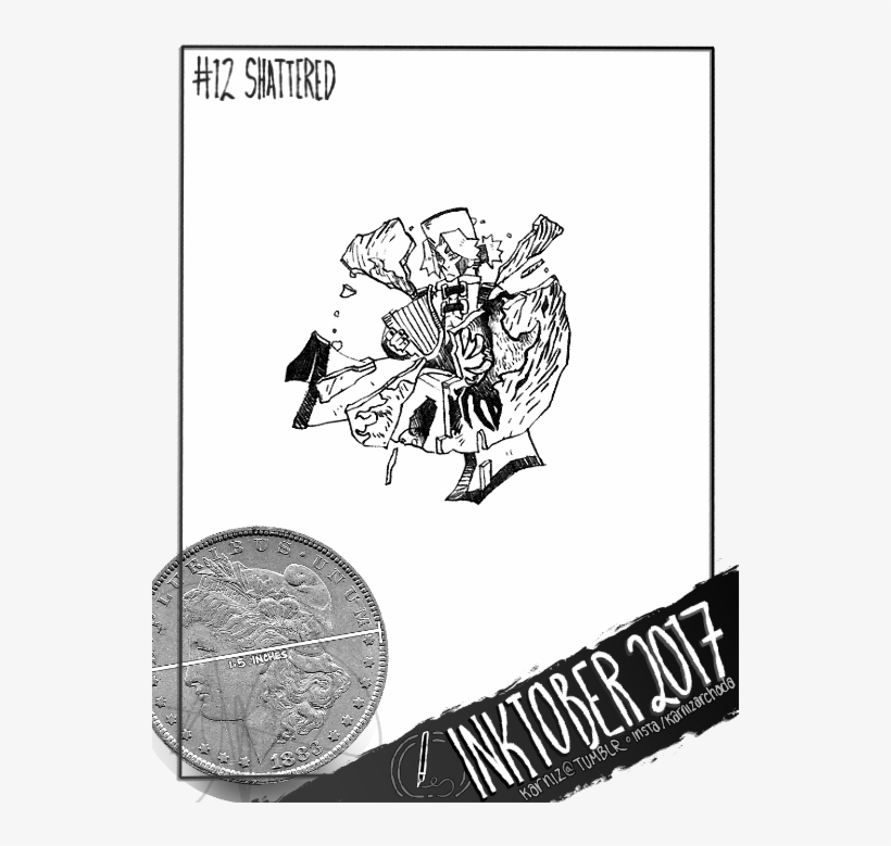 Svg Download Inktober Shattered Croquill Nib - Quarter, transparent png download