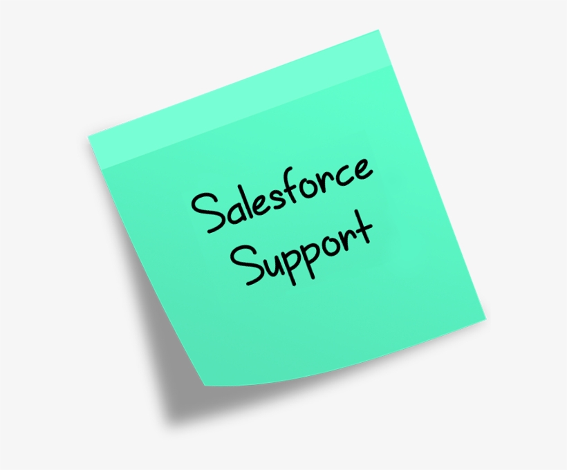 Salesforce Support Postit - Construction Paper, transparent png download