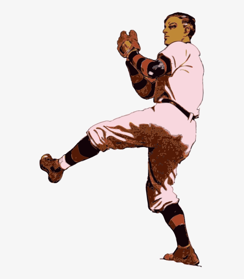 Graphic Free Vintage Baseball Player Clip 200kb - Baseball Joe In The World Series, transparent png download
