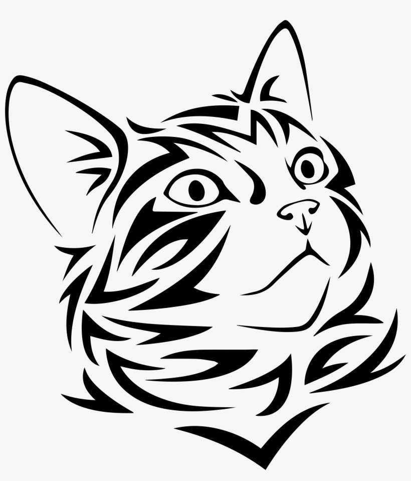 This Free Icons Png Design Of Tribal Kitten, transparent png download