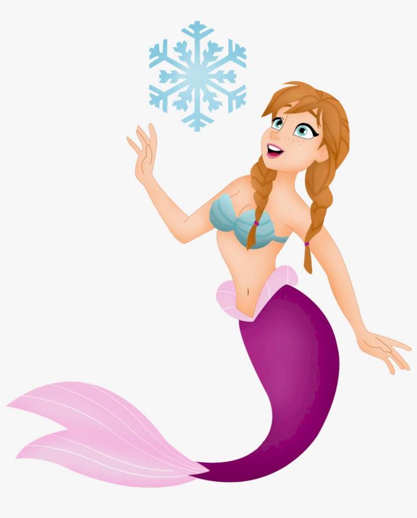 Mermaid Png Transparent Free Images - Elsa Mermaid Clipart, transparent png download
