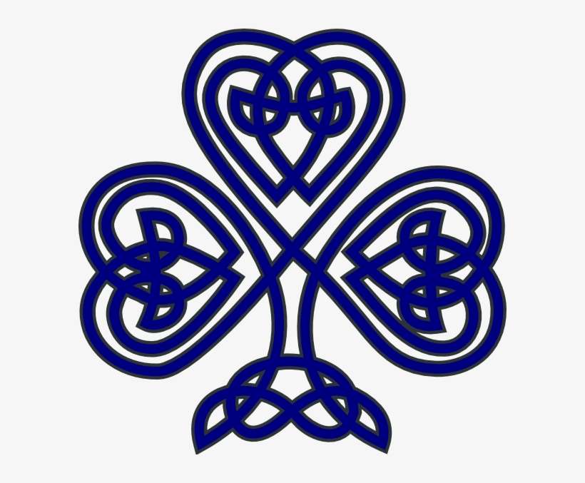Shamrock Heart Purple - Celtic Knot Shamrock, transparent png download
