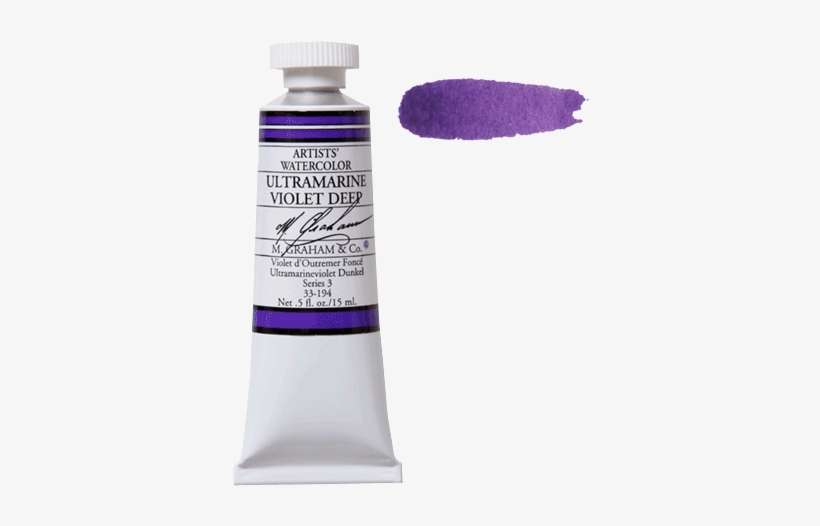 Graham Watercolors Ultramarine Violet Deep - M Graham Sap Green, transparent png download