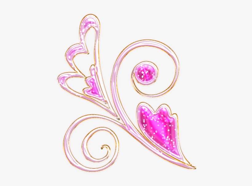 Girly Clipart Swirl - Rose And Swirls Png, transparent png download