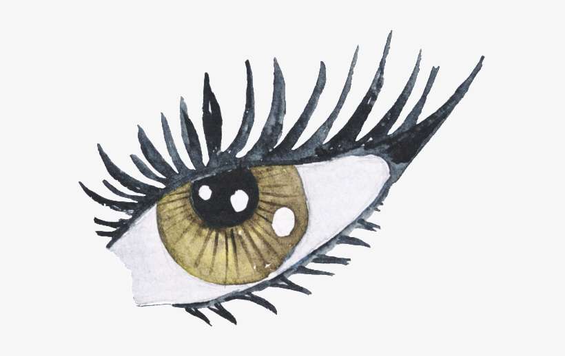 Hand Painted Eyes Fashion Paris Cartoon Transparent - Portable Network Graphics, transparent png download