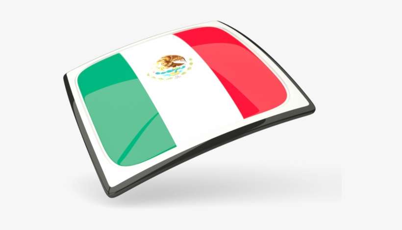 Mexico Flag Glossy Rectangle Graphics Wallpaper - Flag, transparent png download