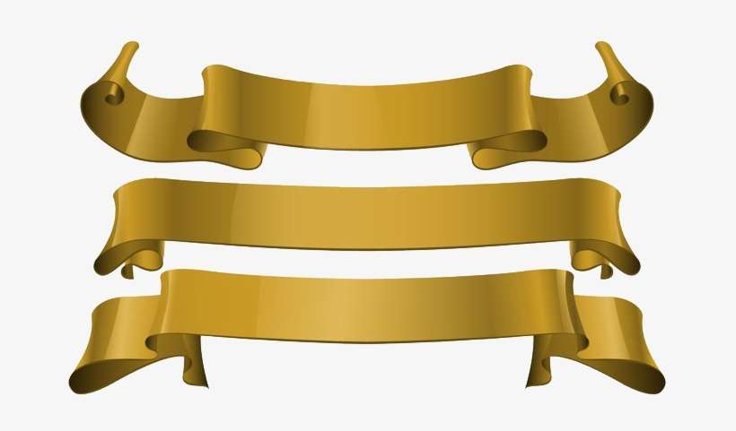Gold Ribbon Png Download Image - Golden Ribbon Png Transparent, transparent png download