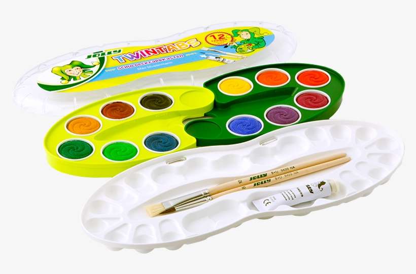 Twintabs Watercolor Paint Box 12 Colors - Gouache, transparent png download