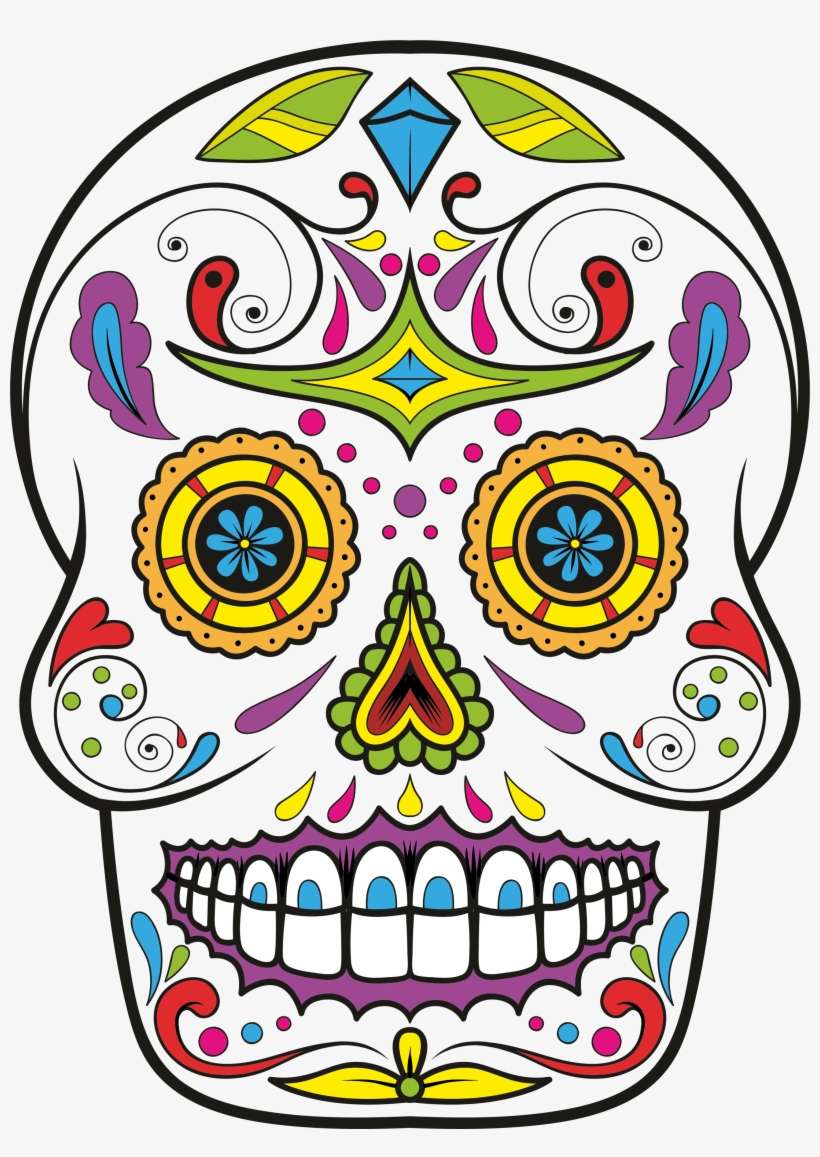 Png Stock Day Of The Dead At Getdrawings Com - Sugar Skull Clipart Png, transparent png download