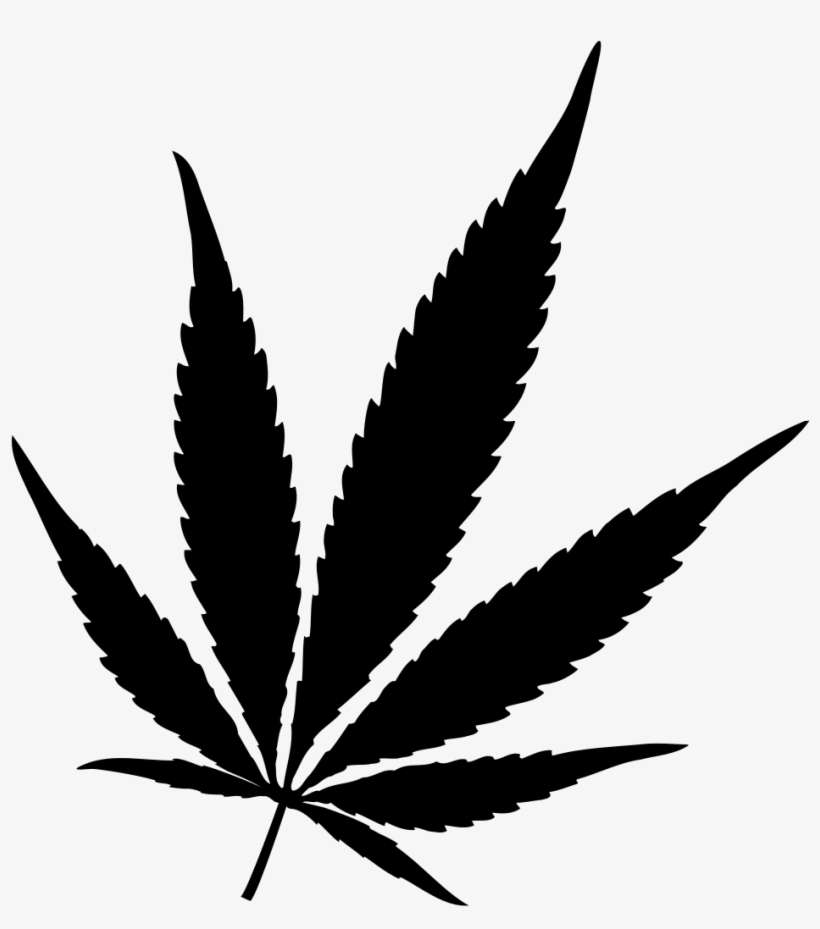 Lto Icon Hempleaf - Hemp Leaf Black And White, transparent png download
