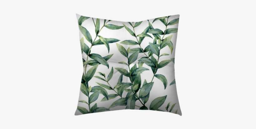 Watercolor Realistic Eucalyptus Pattern - Eucalyptus Pattern, transparent png download