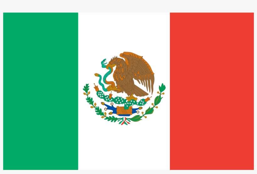 Mexican Flag Eagle Png - Mexico Vs Brazil Flags, transparent png download