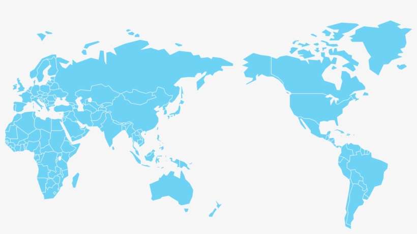 World Map Png - Ocean Garbage Patches Map, transparent png download