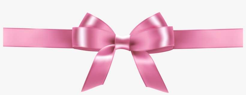 Pink Ribbon Png Clipart - Pink Ribbon Bow Png, transparent png download