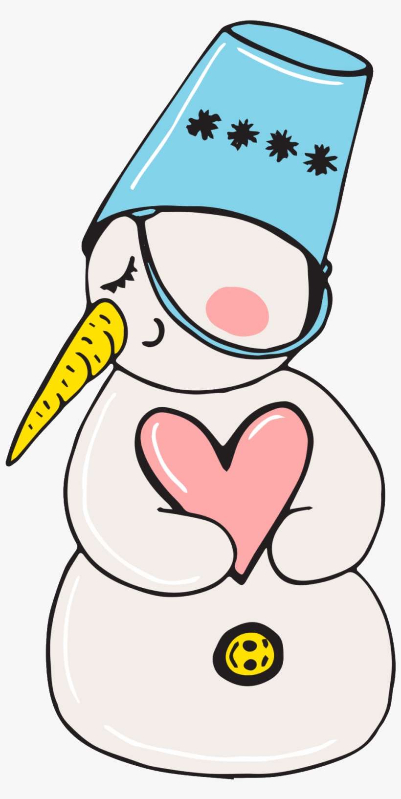 Hand-painted Love Snowman Winter Free Buckle Png - Portable Network Graphics, transparent png download