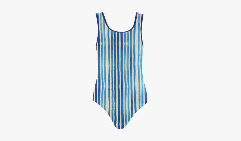 Watercolor Stripes Grunge Pattern - Maillot, transparent png download