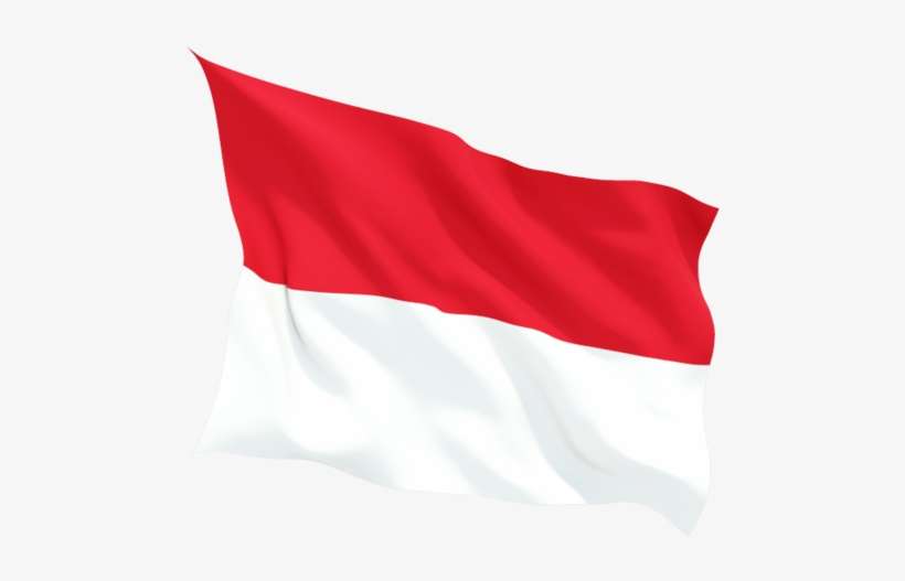Indonesia Flag Png File - Monaco Flag Png, transparent png download