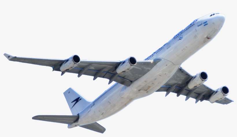 White Passenger Plane Flying On Sky Png Image - Aeroplane Png, transparent png download