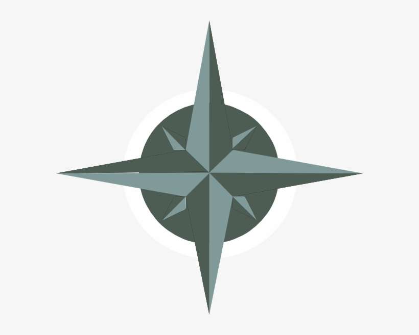 White Compass Rose Svg Clip Arts 600 X 577 Px, transparent png download