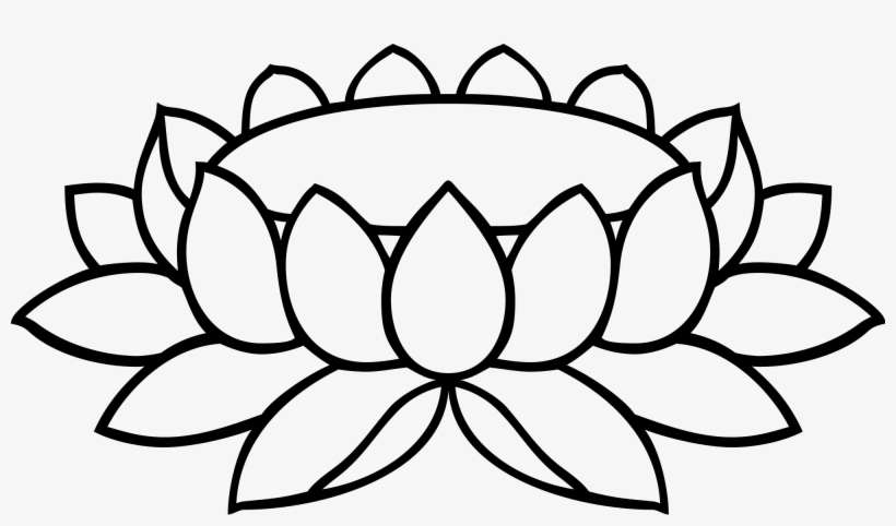 Svg Stock Collection Of Free Drawing Clipart Lotus - Clip Art, transparent png download