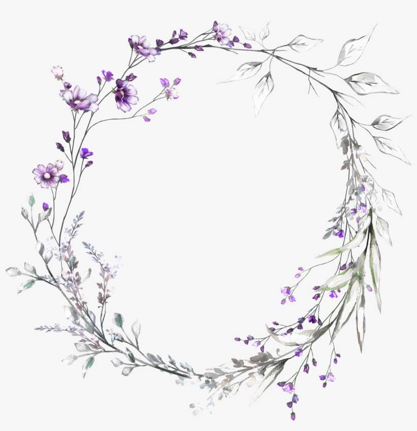 H927 Flower Watercolor, Watercolor Drawing, Wreath, transparent png download