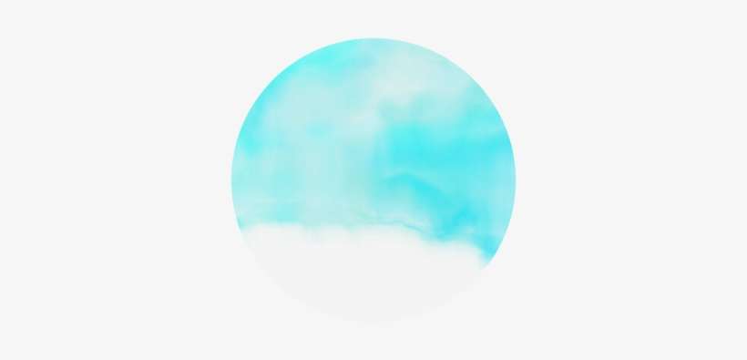 Turquoise Bright Watercolor Abstract Round Mousepad - 時効 警察 Dvd ラベル, transparent png download