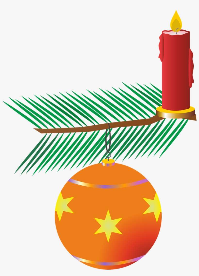 Jewelry, Candle, Flame, Candlelight, Mood, Advent - Weihnachtskugeln Und Kerzen Clipart, transparent png download