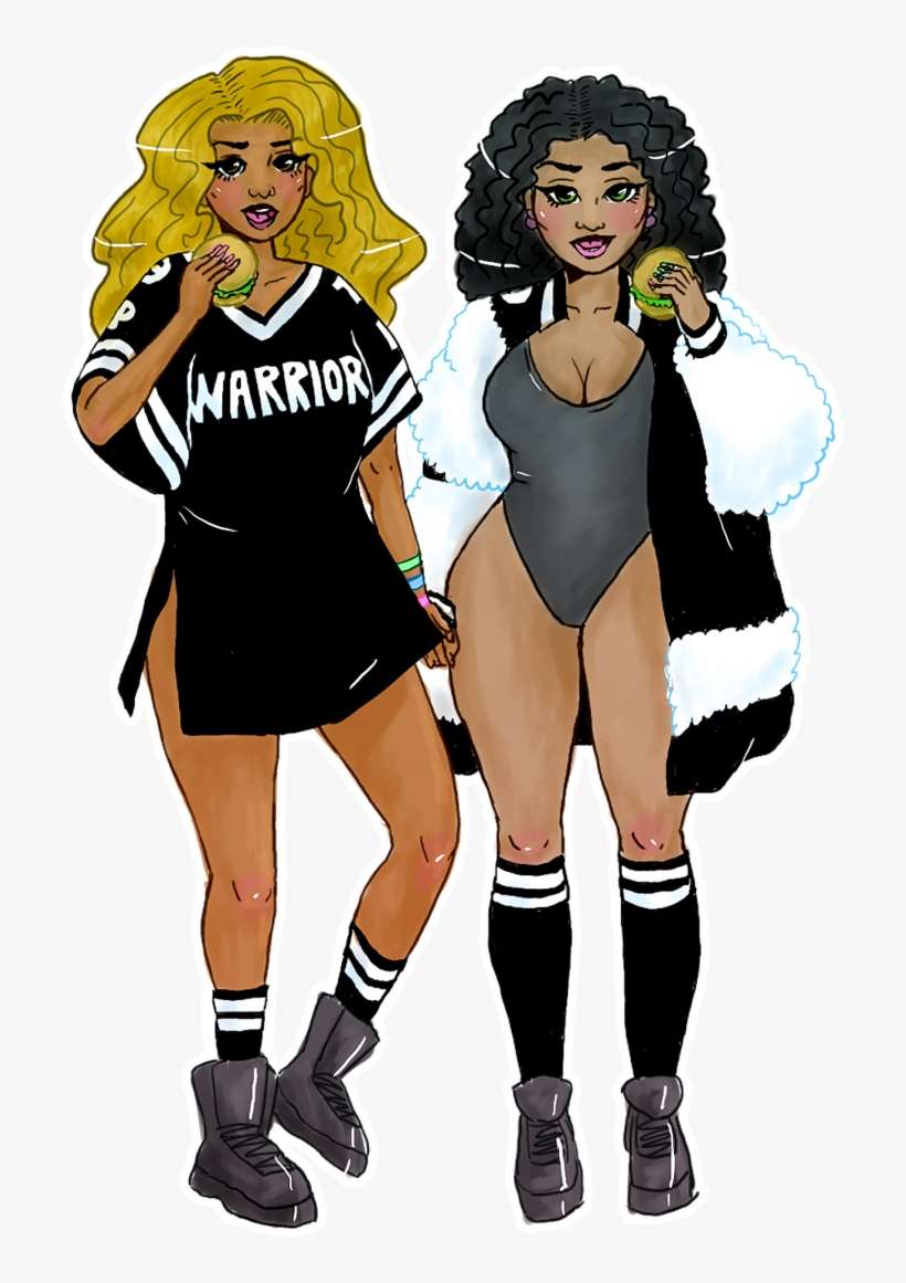 Beyonce Vector Illustration Picture Library Library - Beyonce And Nicki Minaj Transparent, transparent png download