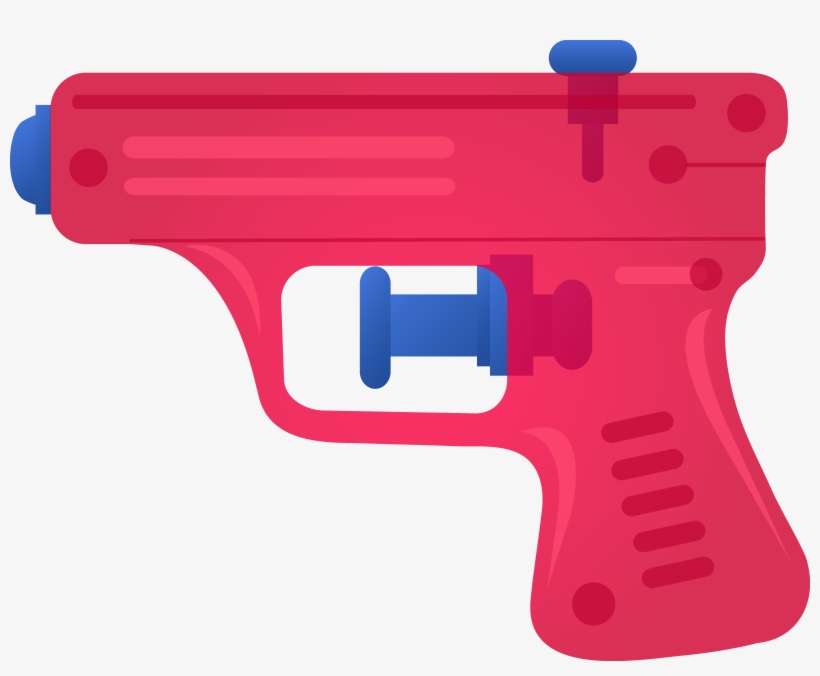 Pistol Clipart - Squirt Gun Clip Art, transparent png download